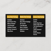 Carte De Visite Lavage de voiture mobile Détail de la pression Lav (Dos)