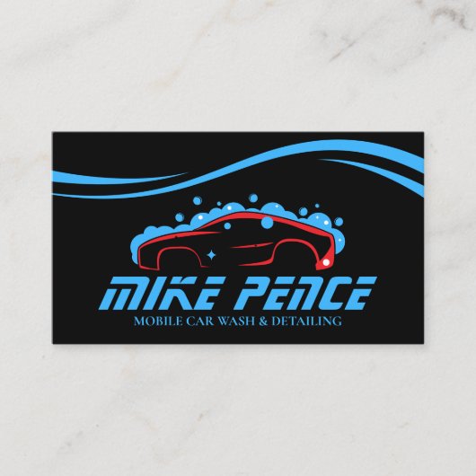 Carte De Visite Lavage de voiture mobile Détail de la pression Lav (Devant)