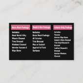 Carte De Visite Lavage de voiture mobile Détail de la pression Lav (Dos)