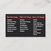 Carte De Visite Lavage de voiture mobile Détail de la pression Lav (Dos)