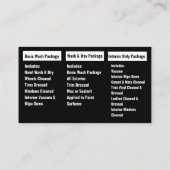 Carte De Visite Lavage de voiture mobile Détail de la pression Lav (Dos)