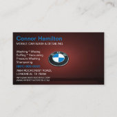 Carte De Visite Lavage de voiture mobile Détail Lavage de pression (Devant)