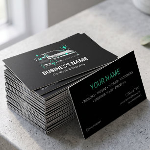 Carte De Visite Lavage de voiture mobile et détaillant personnalis