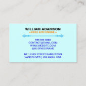 Carte De Visite Lavage de voiture mobile professionnel et détails (Dos)