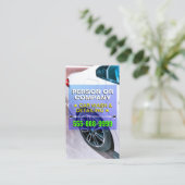 Carte De Visite Lavage de voiture mobile professionnel et détails (Debout devant)