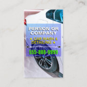 Carte De Visite Lavage de voiture mobile professionnel et détails (Devant)