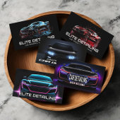 Carte De Visite Lavage de voiture moderne et détails de l'auto