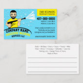 Carte De Visite Lavage et nettoyage de l'alimentation sous pressio (Devant / Derrière)