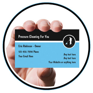 Carte De Visite Lavage Et Nettoyage De Pression Moderne