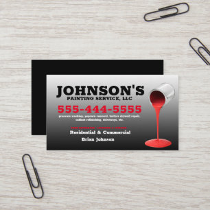 Carte De Visite Lavage et peinture sous pression avec détails Affa