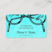 Carte De Visite Lavage optique d'aquarelle de vision de lunetterie (Devant)