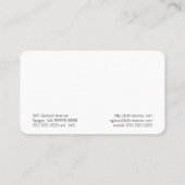 Carte De Visite Lavage optique d'aquarelle de vision de lunetterie (Dos)