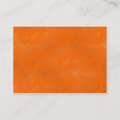 Carte De Visite Lavage orange - customisé (Dos)