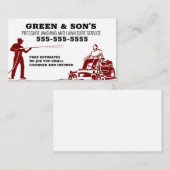 Carte De Visite Lavage sous pression et entretien de la pelouse (Devant / Derrière)