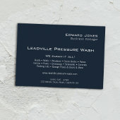 Carte De Visite Lavage sous pression moderne Deep Blue Power 