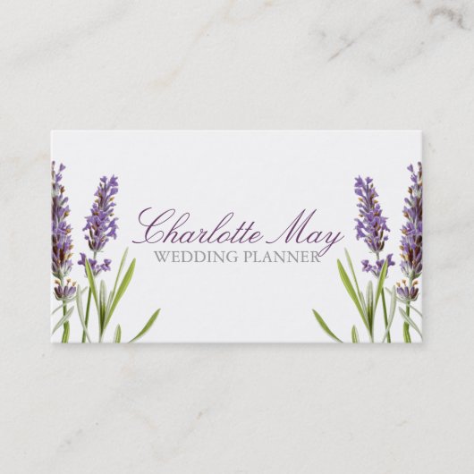 carte de visite lavande (Devant)