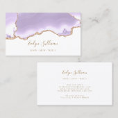 carte de visite lavande agate (Devant / Derrière)