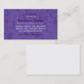 Carte De Visite Lavande/cartes de visite encadrés par pourpre (Devant / Derrière)