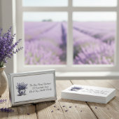 Carte De Visite Lavande dans Delft Blue, personnalisable