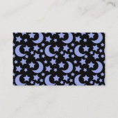 Carte De Visite Lavande Lune et étoiles Motif céleste (Devant)