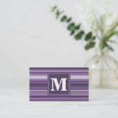 Carte De Visite Lavande monogramme (Debout devant)