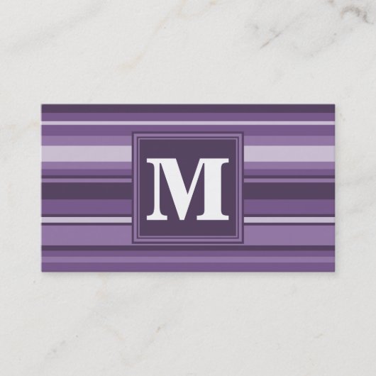 Carte De Visite Lavande monogramme (Devant)