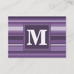 Carte De Visite Lavande monogramme