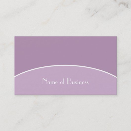 Carte De Visite Lavande professionnelle moderne chic violet et nom (Devant)
