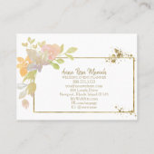 Carte De Visite *~* Lavande rose Élégante Parties scintillant doré (Dos)