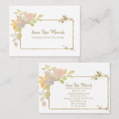 Carte De Visite *~* Lavande rose Élégante Parties scintillant doré (Devant / Derrière)