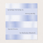 Carte De Visite Lavande Satin look minimal Élégant professionnel (Extérieur déplié)