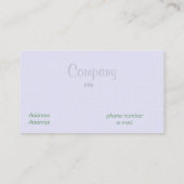 Carte De Visite lavande vintage (Dos)