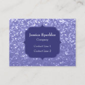 Carte De Visite Lavande violet scintille parties scintillant bling (Dos)