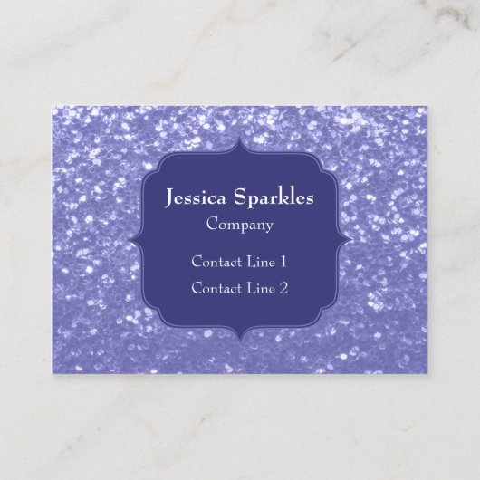 Carte De Visite Lavande violet scintille parties scintillant bling (Dos)
