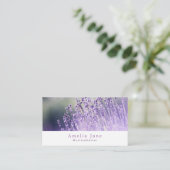 Carte De Visite Lavande violette, jardinier, Horticulteur (Debout devant)