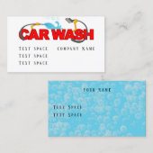Carte De Visite Lave-auto (Devant / Derrière)