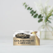 Carte De Visite Lave-auto | Bouteille Spray | Les soap-sons (Debout devant)