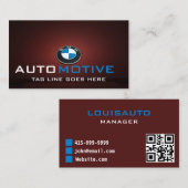 Carte De Visite Lave-auto Détail auto Moderne Nettoyage automobile (Devant / Derrière)