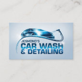 Carte De Visite Lave-auto et détail Sleek professionnel (Devant)