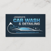 Carte De Visite Lave-auto et détail Sleek professionnel (Devant)