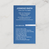 Carte De Visite Lave-auto et détail Sleek professionnel (Dos)