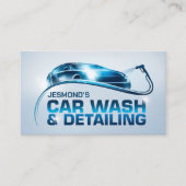 Carte De Visite Lave-auto et détail Sleek professionnel (Devant)