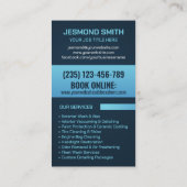 Carte De Visite Lave-auto et détail Sleek professionnel (Dos)