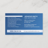 Carte De Visite Lave-auto et détail Sleek professionnel (Dos)