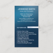 Carte De Visite Lave-auto et détail Sleek professionnel (Dos)