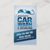 Carte De Visite Lave-auto et détail Sleek professionnel (Devant)