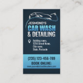 Carte De Visite Lave-auto et détail Sleek professionnel (Devant)