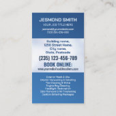 Carte De Visite Lave-auto et détail Sleek professionnel (Dos)