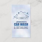 Carte De Visite Lave-auto et détail Sleek professionnel (Devant)