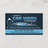 Carte De Visite Lave-auto et détail Sleek professionnel (Devant)